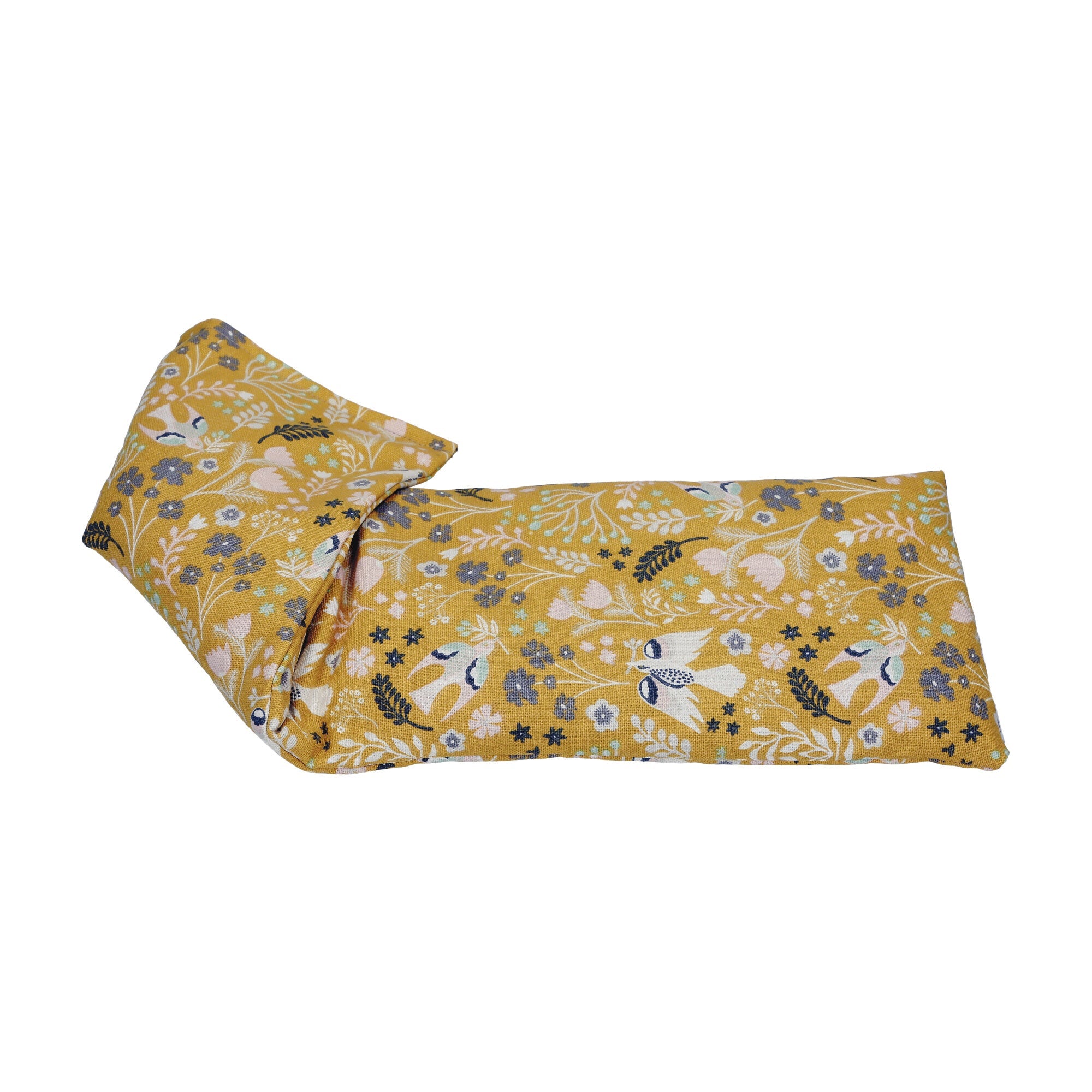 Garden Fern, Ochre Cotton Linen Lavender Wheat Bag