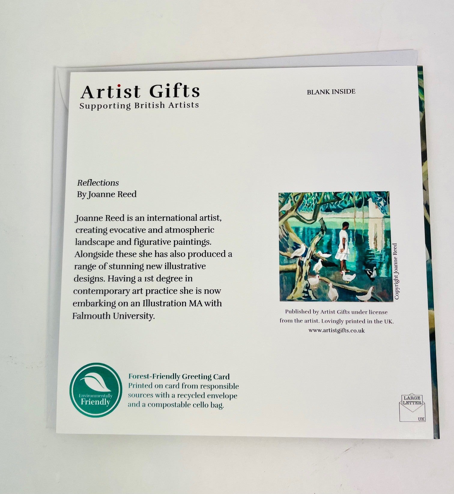 Greetings Card & Coaster by Artists Gifts - Reflections