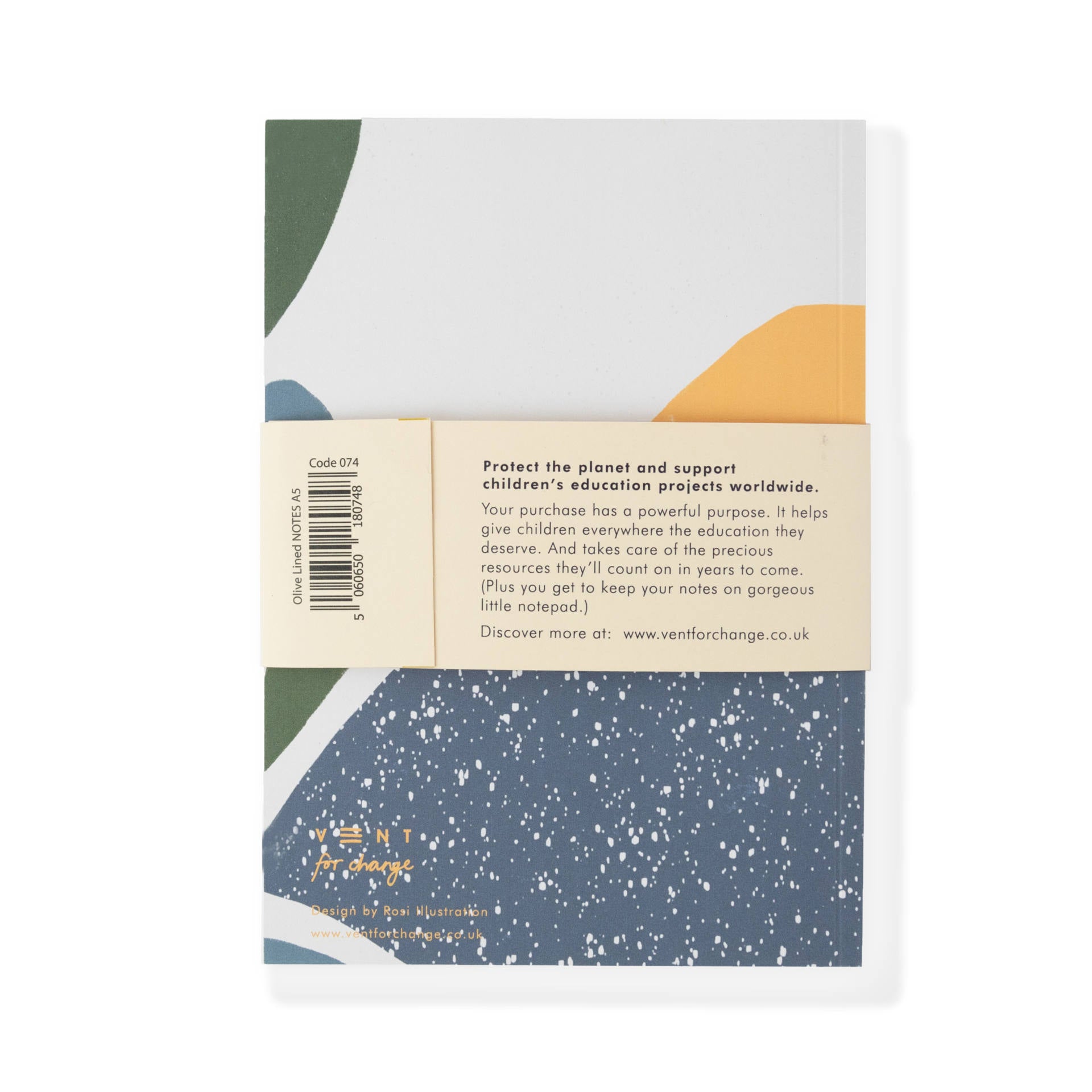 Recycled A5 Notes Book – Olive
