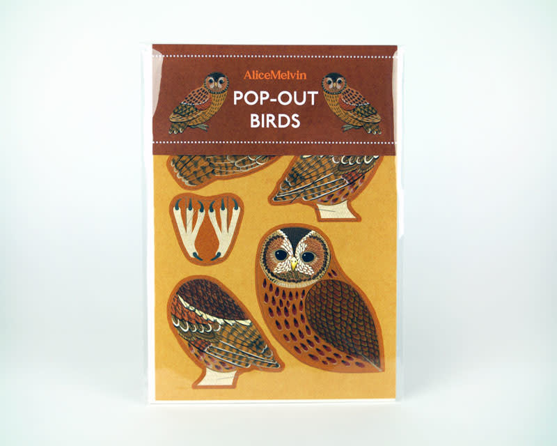 Tawny Owl Pop-Out Card by Alice Melvin